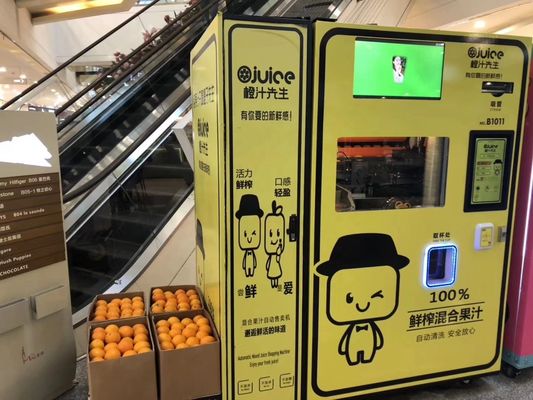 Máquina alaranjada profissional automática do Juicer para a escola da alameda do supermercado