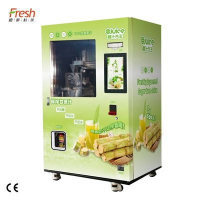 Juice Sugarcane Vending Machine fresco 220V automático para o supermercado