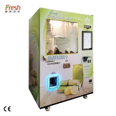 Juice Sugarcane Vending Machine fresco 220V automático para o supermercado