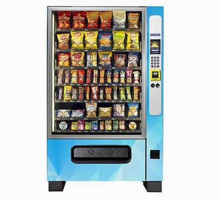 A máquina de venda automática combinado 350W do hospital personalizou a cor para o fruto Juice Snack