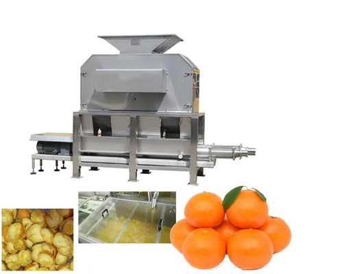 Máquina automática industrial do descascador do suco de laranja do fruto