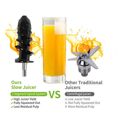 Imprensa lenta espremida fresca elétrica Juice Maker alaranjado de Juice Machine 200W
