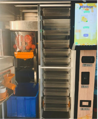 máquina de venda automática fresca do suco de laranja que procura o distribuidor de no mundo inteiro