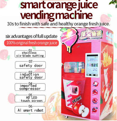 Apple alaranjado Juice Cold Drink Vending Machine 500W para alamedas dos supermercados da loja