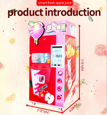 Apple alaranjado Juice Cold Drink Vending Machine 500W para alamedas dos supermercados da loja