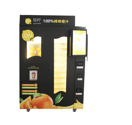 A salada de fruto espremeu recentemente Juice Vending Machine With alaranjado tela de 32 polegadas