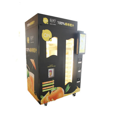 A salada de fruto espremeu recentemente Juice Vending Machine With alaranjado tela de 32 polegadas