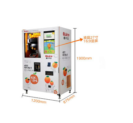 Pagamento fresco alaranjado do cartão da moeda de TA01 Juice Vending Machine Automatic Cash