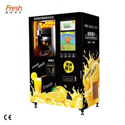 Máquina automática de venda de suco de metal de 800W com faixa de temperatura de 0 a 10 °C