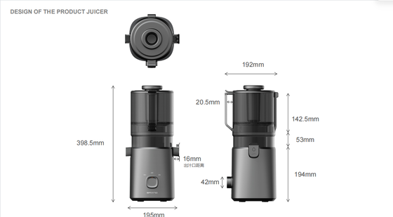 Fresh Smart HJ303 Ready Slow Masticating Juicer Quando você estiver pronto, já está pronto