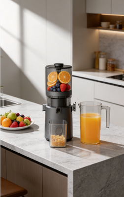 Espremedor Lento Fresh Smart HJ303 Extra-Largo – Pelo Amor de Suco Fresco com Bocal de 155mm, Reservatório de 2400ml, Prensa a Frio de 200W e Autolimpeza