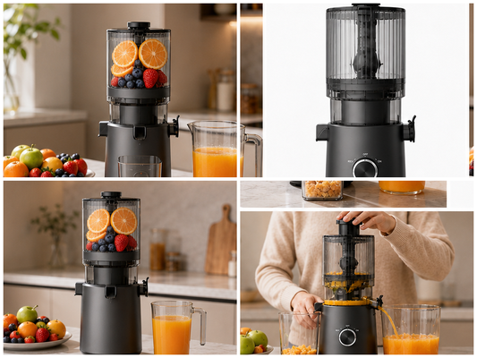 Espremedor Lento Fresh Smart HJ303 Extra-Largo – Pelo Amor de Suco Fresco com Bocal de 155mm, Reservatório de 2400ml, Prensa a Frio de 200W e Autolimpeza