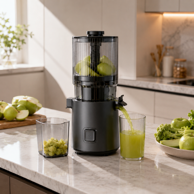 Espremedor Lento Fresh Smart HJ303 Extra-Largo – Seu Atalho para Nutrição Real de Alimentos Integrais com Bocal de 155mm, Reservatório de 2400ml, Prensagem a Frio de 200W e Autolimpeza