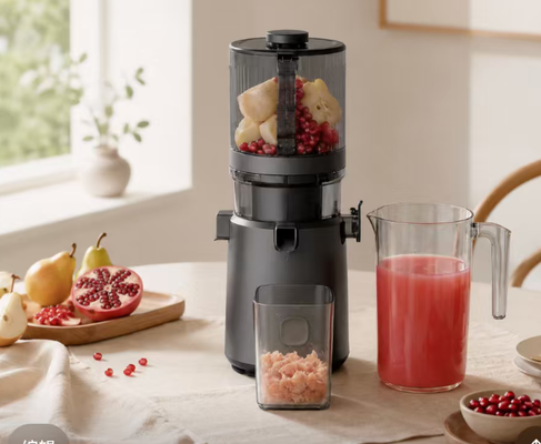 Espremedor Lento Masticador Extra-Largo Fresh Smart HJ303 – O Espremedor Familiar de Frutas Inteiras com Bocal de 155mm, Reservatório de 2400ml, Prensagem a Frio de 200W e Autolimpeza