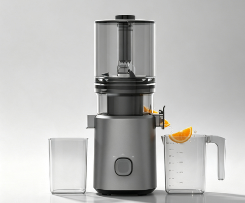 Fresh Smart HJ303 Extra-Wide Slow Masticating Juicer   The Whole-Fruit Game Changer com Chute de 155mm, Hopper de 2400ml, Prensa a Frio de 200W e Auto-Limpeza para Amantes Sérios de Sucos