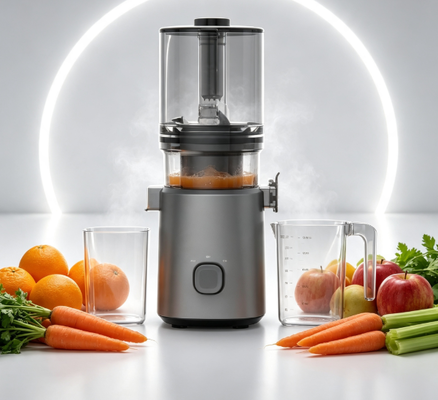 Fresco Smart HJ303 Suco de Mastigação Lenta de Grande Capacidade Chute de Abacaxi Inteiro de 155 mm, Hopper de 2400 ml, Prensa a Frio de 200W e Auto-Limpeza para Famílias e Entretenimento