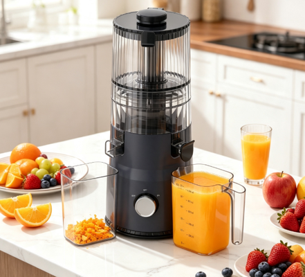 Fresco Smart HJ103A Compacto Suco de Mastigar Lento Simples, Bonitos e Deliciosamente Nutritivos com 4 Opções de Cores, 135mm Larga Chute, 200W de Prensa a Frio e Auto-Limpeza