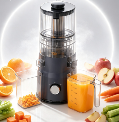 Espremedor Lento Compacto Fresh Smart HJ103A – Edição Elegante Multicor com Bocal Largo de 135mm, Prensagem a Frio de 200W e Autolimpeza para Cozinhas Pequenas