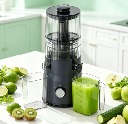 Espremedor Lento Compacto Smart HJ103 Fresh – Da Fazenda para a Mesa em Segundos com Bocal Largo de 135mm, Prensagem a Frio de 200W e Autolimpeza