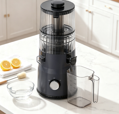 Fresco Smart HJ103 Compacto Suco de Mastigar Lento Dimensão Pequena, Grande Sabor, Nutrição Ainda Maior com 135mm Larga Chute, 200W Cold Press & Auto-Limpeza