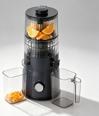 Fresco Smart HJ103 Compacto Suco de Mastigar Lento O coração de uma cozinha saudável com 135mm largura chute, 200W Cold Press & auto-limpeza