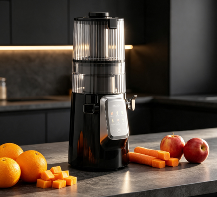 Fresh Smart HJ102D Multi-Function Slow Masticating Juicer ️ Desbloqueie todo o potencial da nutrição da sua família com 6 modos, chute largo de 135 mm, 200W de pressão a frio e autolimpeza