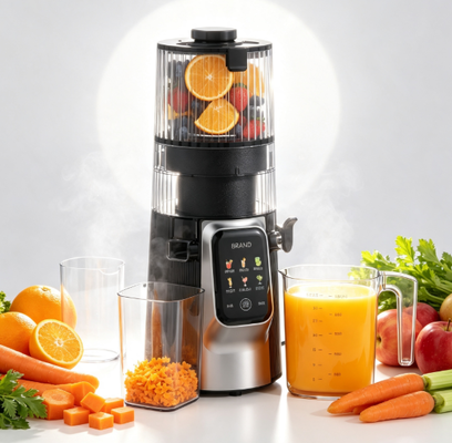 Fresco Smart HJ102D 6 em 1 Sucicador de Mastigação Lenta Uma máquina, infinitas possibilidades saudáveis com 135 mm de largura chute, 200W Cold Press & auto-limpeza