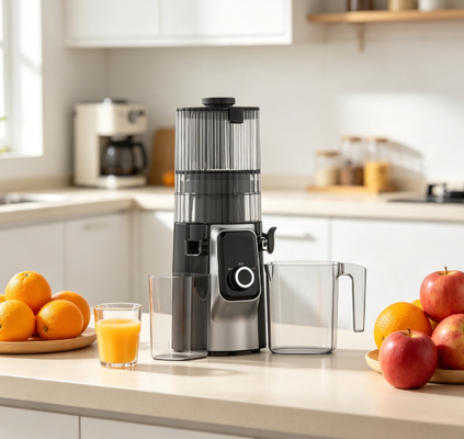 Espremedor Lento Fresh Smart HJ102C – O Espremedor Que Torna Escolhas Saudáveis Fáceis com 3 Velocidades Ajustáveis, Bocal Largo de 135mm, Prensagem a Frio de 200W e Autolimpeza