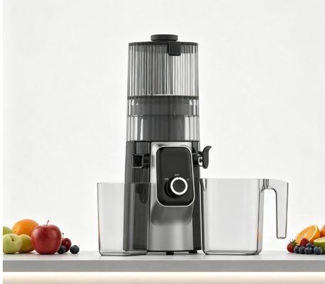Espremedor Lento Fresh Smart HJ102C – O Espremedor Que Faz Cada Gole Valer com 3 Velocidades Ajustáveis, Bocal Largo de 135mm, Prensagem a Frio de 200W e Autolimpeza