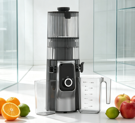 Fresh Smart HJ102C Slow Masticating Juicer O Juicer que faz uma vida saudável saboroso com 3 velocidades ajustáveis, 135mm largura chute, 200W Cold Press & auto-limpeza