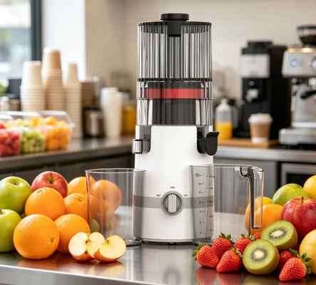 Espremedor Lento HJ102B Smart Fresh – Sumo Fresco, Começo Fresco, Manhãs Familiares Frescas com Bocal de 135mm, Prensa a Frio de 200W, Autolimpeza e Bloqueio