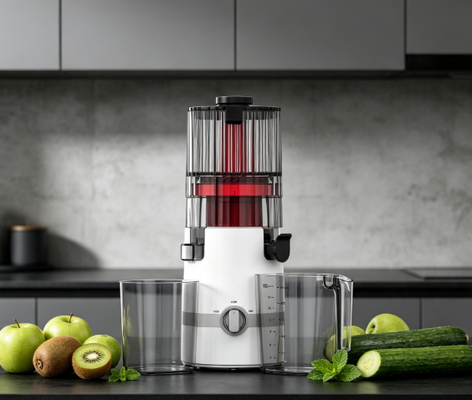 Espremedor Lento HJ102B Fresh Smart – O Destino de Suco Fresco da Sua Família com Bocal de 135mm, Prensagem a Frio de 200W, Autolimpeza e Design Inteligente de Segurança