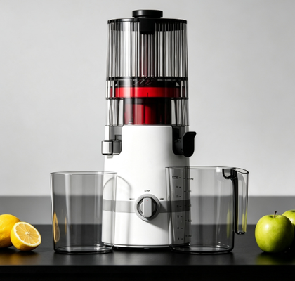 Espremedor Lento Fresh Smart HJ102B – Torne Todos os Dias Mais Brilhantes com Suco Fresco com Bocal de 135mm, Prensa a Frio de 200W, Autolimpeza e Design de Segurança Familiar