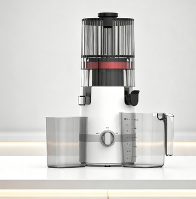 Espremedor Lento HJ102B Fresh Smart – O Espremedor Que Atende a Todas as Necessidades com Bocal de 135mm, Prensagem a Frio de 200W, Autolimpeza e Trava de Segurança Familiar