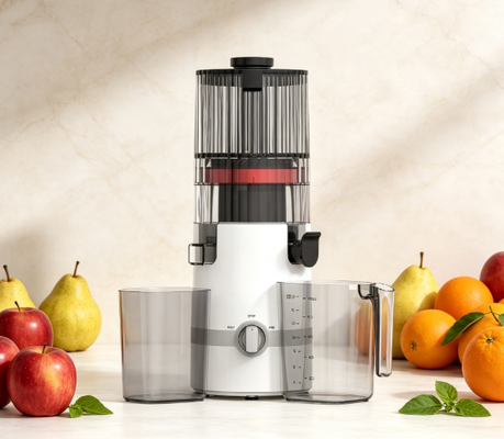 Espremedor Lento Fresh Smart HJ102B – O Essencial do Dia a Dia para Famílias Conscientes da Saúde com Bocal de 135mm, Prensa a Frio de 200W, Autolimpeza e Trava