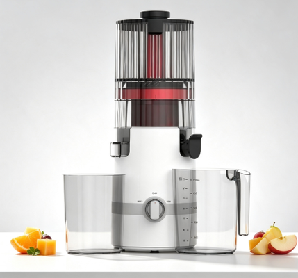 Fresh Smart HJ102B Slow Masticating Juicer   The One Juicer Your Family Will Love with 135mm Chute, 200W Cold Press, Self-Cleaning & Smart Safety System O único juicer que sua família vai adorar com chute de 135mm, 200W Cold Press, auto-limpeza e sistema de segurança inteligente