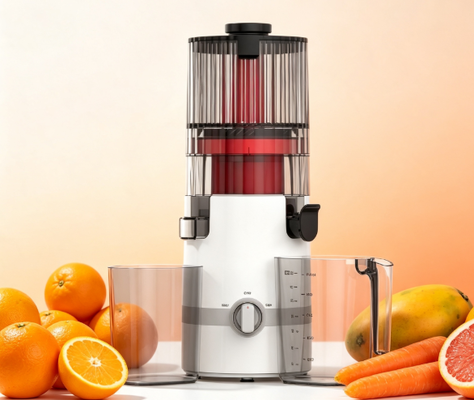 Espremedor Lento Smart HJ102B Fresh – O Novo Eletrodoméstico Favorito da Sua Cozinha com Bocal de 135mm, Prensagem a Frio de 200W, Autolimpeza e Trava de Segurança Familiar