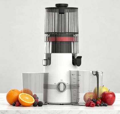 Fresco Smart HJ102B Slow Masticating Juicer O essencial do dia a dia com chuveiro de 135 mm de largura, motor de prensagem a frio de 200W, autolimpeza e segurança inteligente para uma vida saudável