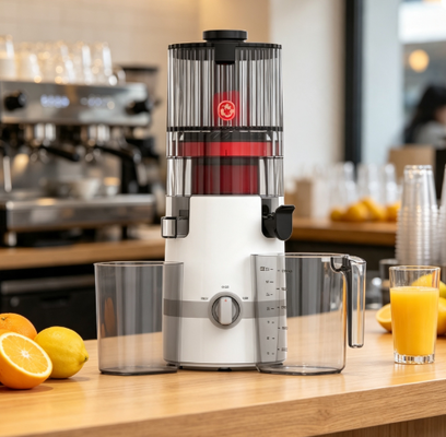 Espremedor Lento Fresh Smart HJ102B – Edição Familiar com Sistema de Segurança Duplo, Bocal Largo de 135mm, Motor de Prensa a Frio de 200W e Função de Autolimpeza
