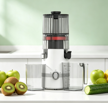 Espremedor Lento Fresh Smart HJ102B Fácil de Limpar — Design Destacável de 3 Peças com Câmara Sem Peneira