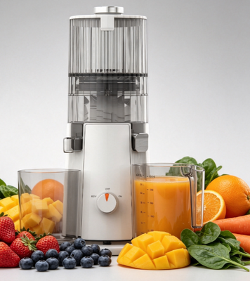 Extractor de pressão a frio de 200W para frutas e legumes inteiros, livre de BPA, auto-limpeza com frescura de suco de 72 horas