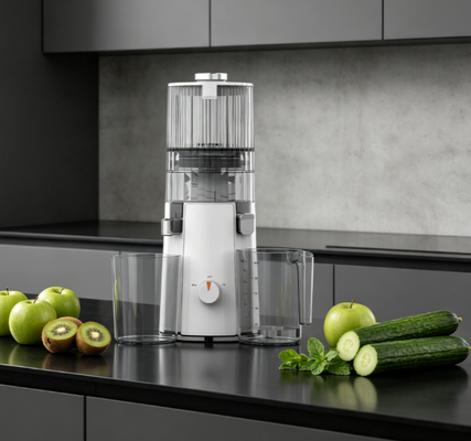Espremedor Lento Fresh Smart HJ102A – A Prensa a Frio de 55 RPM que Finalmente Torna o Espremer Diário Sem Esforço, com Bocal para Frutas Inteiras de 135mm, Autolimpeza e Extração de Alto Rendimento