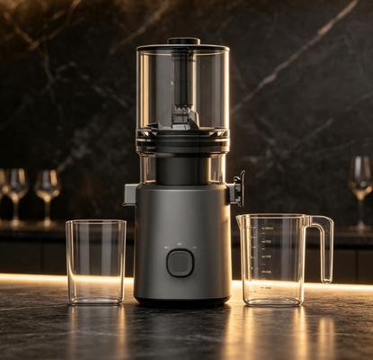 Espremedor Lento Smart HJ303 com Terra — Não Flutuante. Não Elegante. Apenas com Terra.