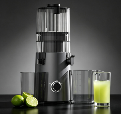 Fresco Smart HJ103 EasyClean Slow Masticating Juicer sem filtro, sem esfregar, sem estresse