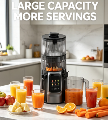 200W DC Motor Multi-Mode Juicer HJ102D para Bebidas Saudáveis Diárias da Família