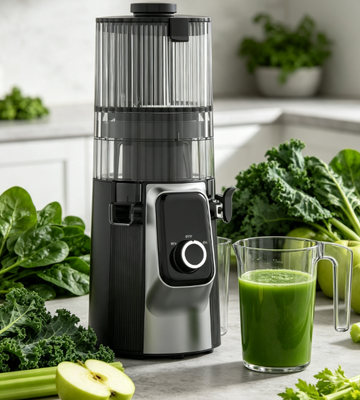 Espremedor de Frutas e Vegetais com Extrator a Frio HJ102C com Função Reversa Desentupidora para Cozinha
