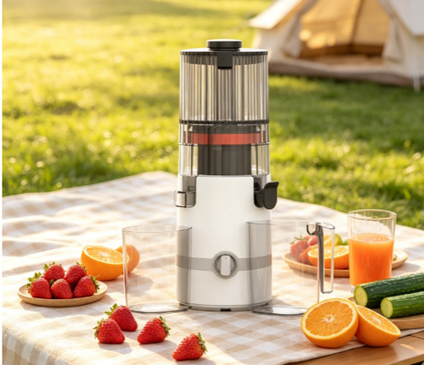 Fresco Smart HJ102B Sem BPA Sucicador de Mastigação Lenta ️ Potência de 200W, Para-choque de alimentação de 135mm para maçãs inteiras