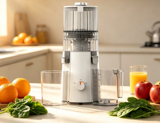 Espremedor Lento HJ102A Smart Fresh sem BPA — Potência de 200W, Abertura de 135mm para Maçãs Inteiras
