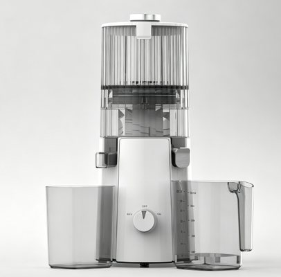 HJ102A Expector doméstico de qualidade comercial Motor de cobre de 200W, chuveiro largo de 135mm, taça de suco de 1000ml, taça de polpa de 800ml